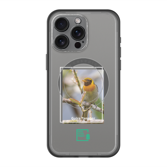 スリムプロテクションプレミアムケース with MagSafe［ Green Future Project - Guira Tanager ］