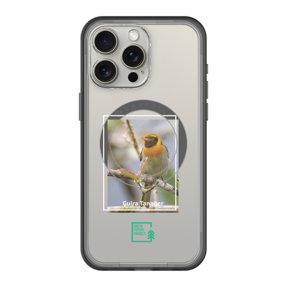 スリムプロテクションプレミアムケース with MagSafe［ Green Future Project - Guira Tanager ］