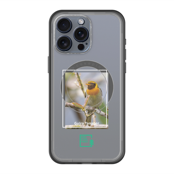 スリムプロテクションプレミアムケース with MagSafe［ Green Future Project - Guira Tanager ］