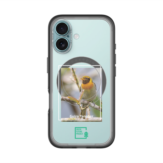 スリムプロテクションプレミアムケース with MagSafe［ Green Future Project - Guira Tanager ］
