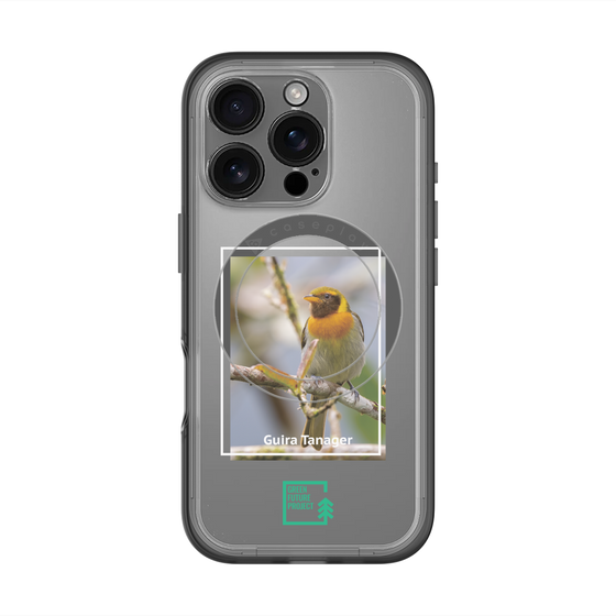 スリムプロテクションプレミアムケース with MagSafe［ Green Future Project - Guira Tanager ］