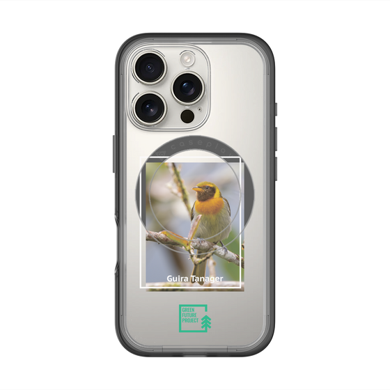 スリムプロテクションプレミアムケース with MagSafe［ Green Future Project - Guira Tanager ］