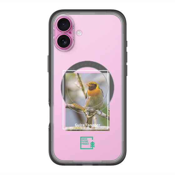 スリムプロテクションプレミアムケース with MagSafe［ Green Future Project - Guira Tanager ］