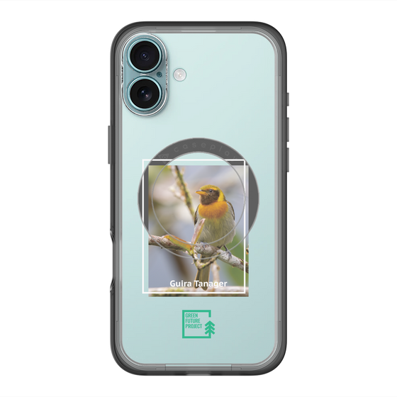 スリムプロテクションプレミアムケース with MagSafe［ Green Future Project - Guira Tanager ］