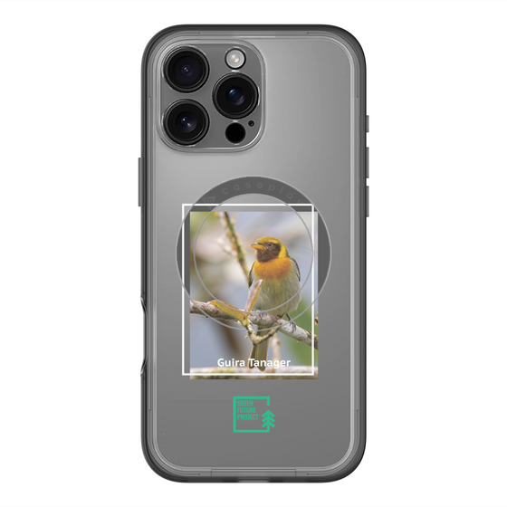 スリムプロテクションプレミアムケース with MagSafe［ Green Future Project - Guira Tanager ］