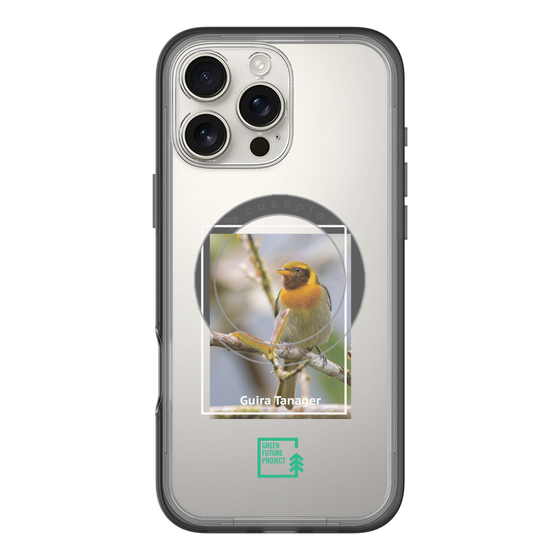 スリムプロテクションプレミアムケース with MagSafe［ Green Future Project - Guira Tanager ］