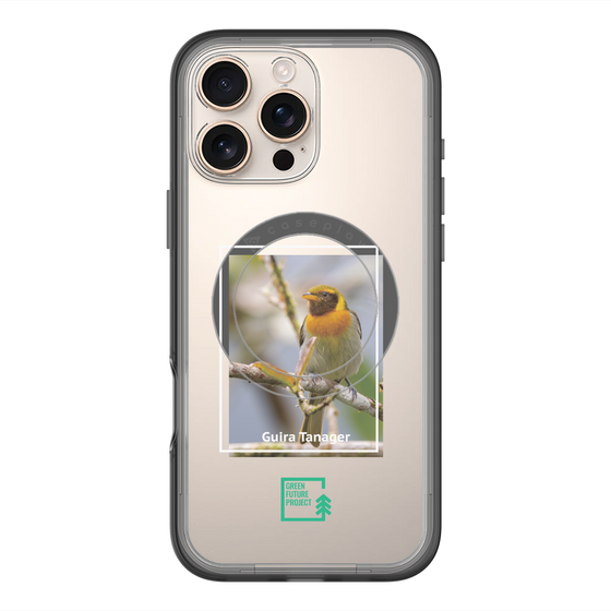 スリムプロテクションプレミアムケース with MagSafe［ Green Future Project - Guira Tanager ］