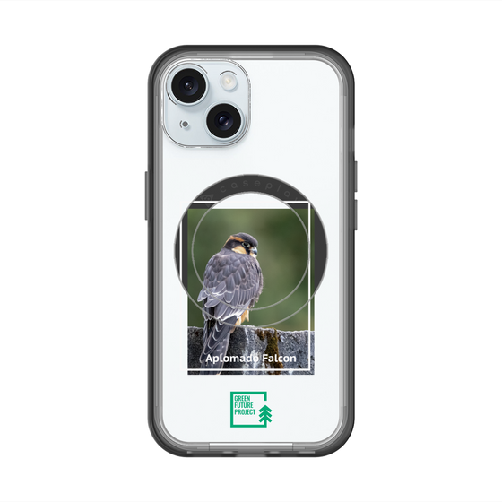 スリムプロテクションプレミアムケース with MagSafe［ Green Future Project - Aplomado Falcon ］