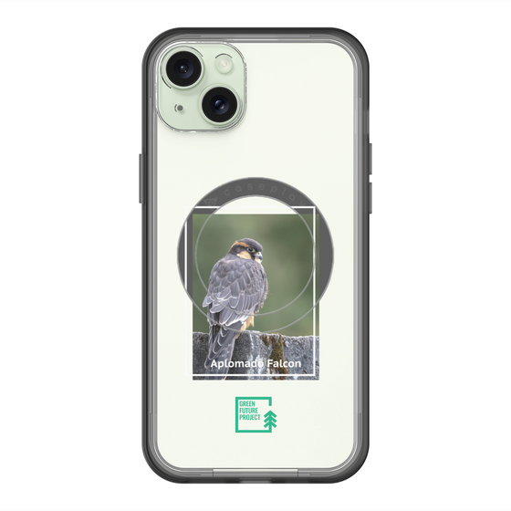 スリムプロテクションプレミアムケース with MagSafe［ Green Future Project - Aplomado Falcon ］