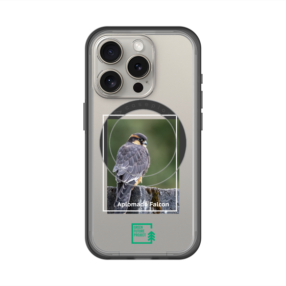 スリムプロテクションプレミアムケース with MagSafe［ Green Future Project - Aplomado Falcon ］