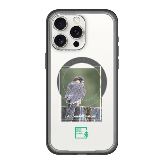 スリムプロテクションプレミアムケース with MagSafe［ Green Future Project - Aplomado Falcon ］
