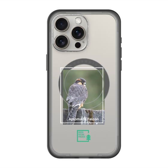 スリムプロテクションプレミアムケース with MagSafe［ Green Future Project - Aplomado Falcon ］