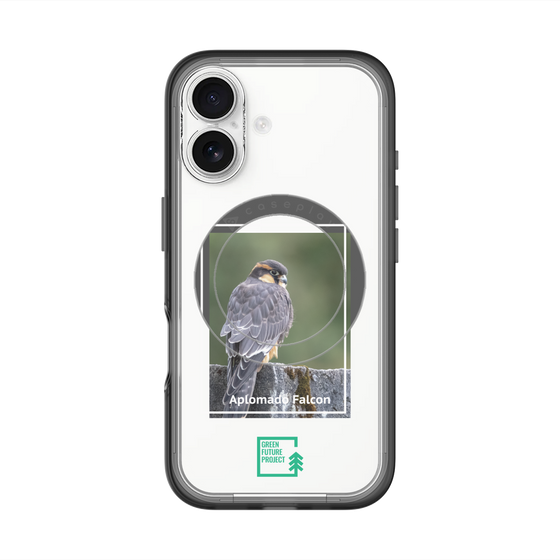 スリムプロテクションプレミアムケース with MagSafe［ Green Future Project - Aplomado Falcon ］