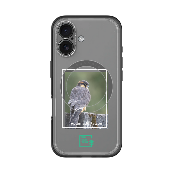 スリムプロテクションプレミアムケース with MagSafe［ Green Future Project - Aplomado Falcon ］