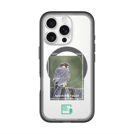 スリムプロテクションプレミアムケース with MagSafe［ Green Future Project - Aplomado Falcon ］