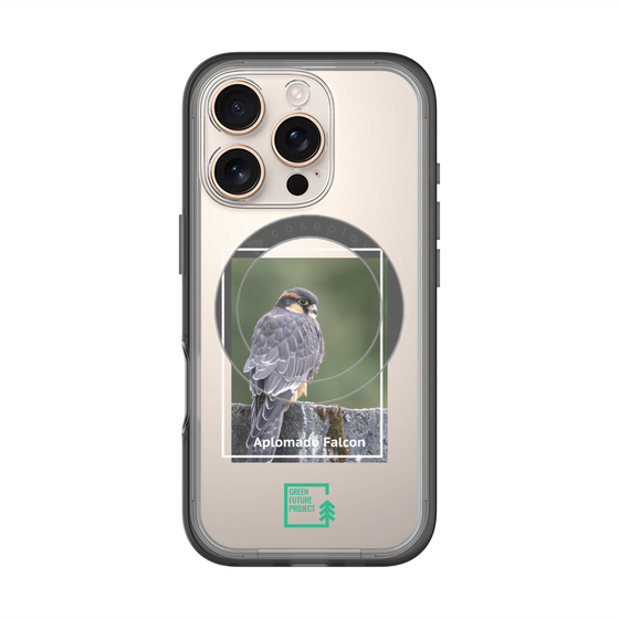 スリムプロテクションプレミアムケース with MagSafe［ Green Future Project - Aplomado Falcon ］