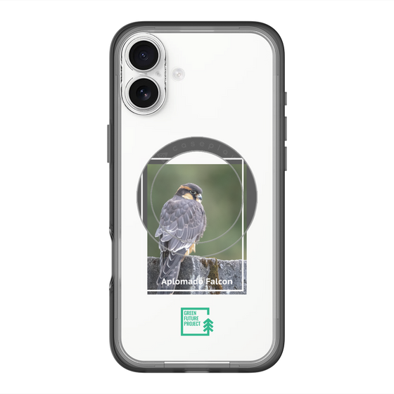 スリムプロテクションプレミアムケース with MagSafe［ Green Future Project - Aplomado Falcon ］