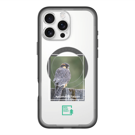 スリムプロテクションプレミアムケース with MagSafe［ Green Future Project - Aplomado Falcon ］