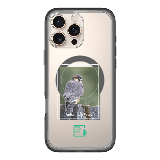 スリムプロテクションプレミアムケース with MagSafe［ Green Future Project - Aplomado Falcon ］