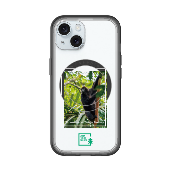 スリムプロテクションプレミアムケース with MagSafe［ Green Future Project - Brown-headed Spider Monkey ］