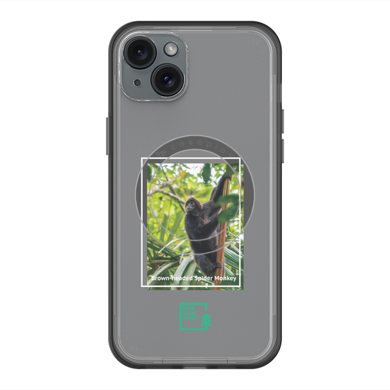 スリムプロテクションプレミアムケース with MagSafe［ Green Future Project - Brown-headed Spider Monkey ］