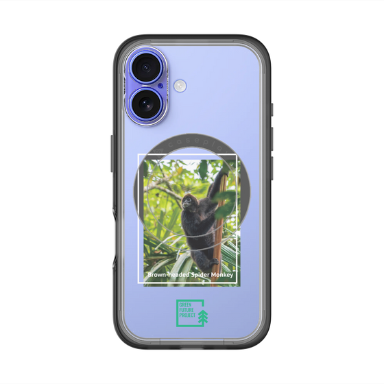 スリムプロテクションプレミアムケース with MagSafe［ Green Future Project - Brown-headed Spider Monkey ］