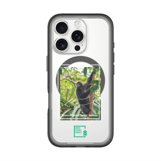 スリムプロテクションプレミアムケース with MagSafe［ Green Future Project - Brown-headed Spider Monkey ］