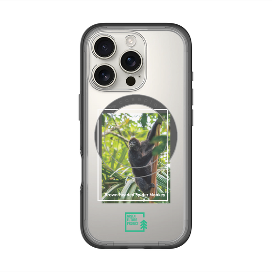 スリムプロテクションプレミアムケース with MagSafe［ Green Future Project - Brown-headed Spider Monkey ］