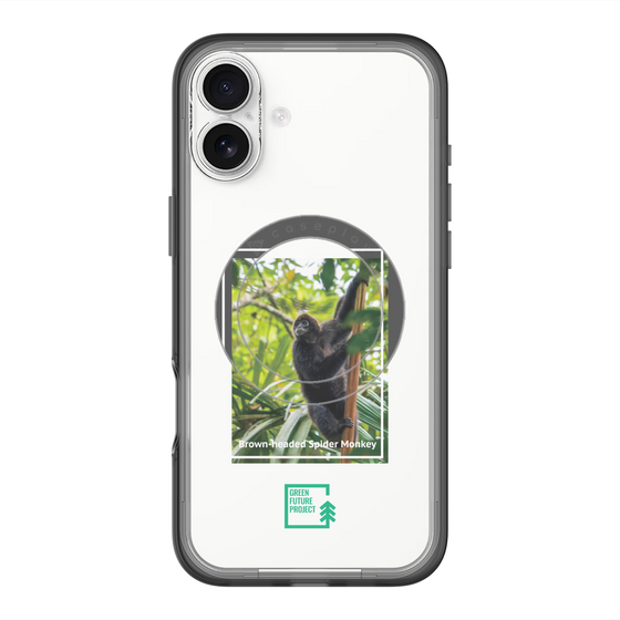 スリムプロテクションプレミアムケース with MagSafe［ Green Future Project - Brown-headed Spider Monkey ］