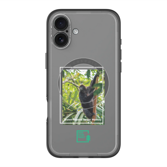 スリムプロテクションプレミアムケース with MagSafe［ Green Future Project - Brown-headed Spider Monkey ］
