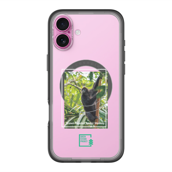 スリムプロテクションプレミアムケース with MagSafe［ Green Future Project - Brown-headed Spider Monkey ］