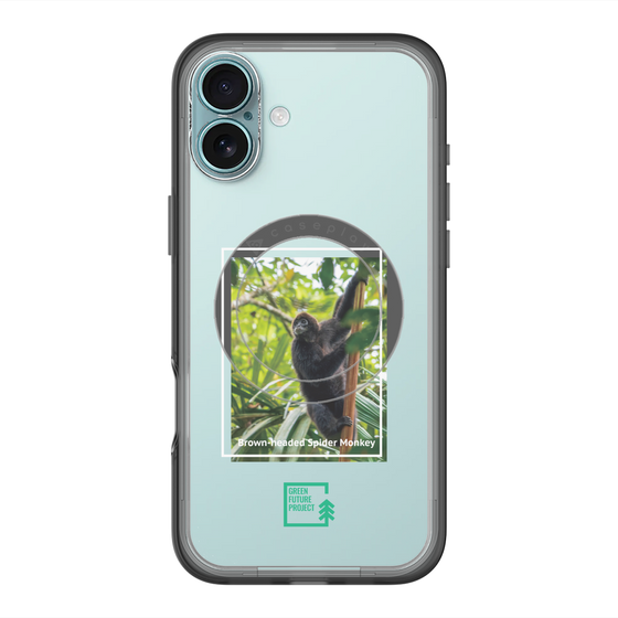 スリムプロテクションプレミアムケース with MagSafe［ Green Future Project - Brown-headed Spider Monkey ］