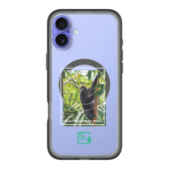 スリムプロテクションプレミアムケース with MagSafe［ Green Future Project - Brown-headed Spider Monkey ］