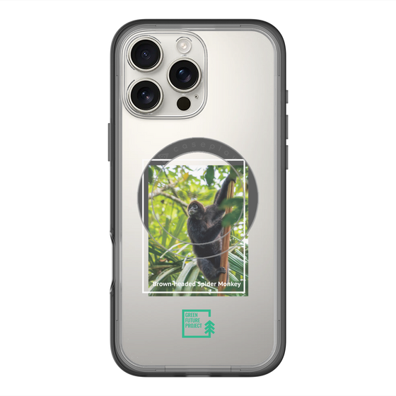 スリムプロテクションプレミアムケース with MagSafe［ Green Future Project - Brown-headed Spider Monkey ］