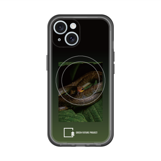 スリムプロテクションプレミアムケース with MagSafe［ Green Future Project - Chironius ］