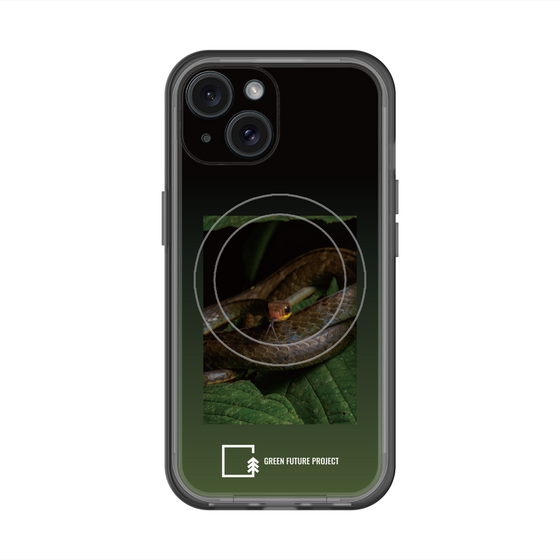 スリムプロテクションプレミアムケース with MagSafe［ Green Future Project - Chironius ］