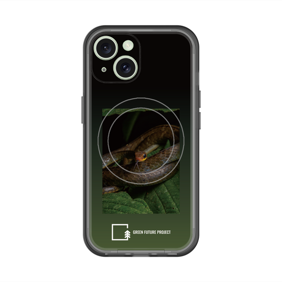 スリムプロテクションプレミアムケース with MagSafe［ Green Future Project - Chironius ］