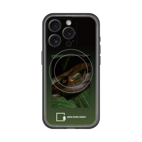 スリムプロテクションプレミアムケース with MagSafe［ Green Future Project - Chironius ］