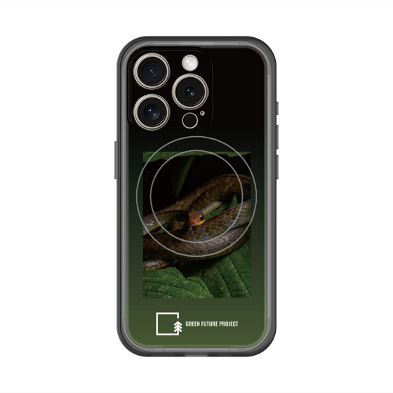 スリムプロテクションプレミアムケース with MagSafe［ Green Future Project - Chironius ］
