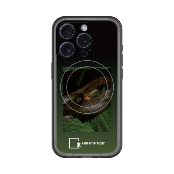 スリムプロテクションプレミアムケース with MagSafe［ Green Future Project - Chironius ］