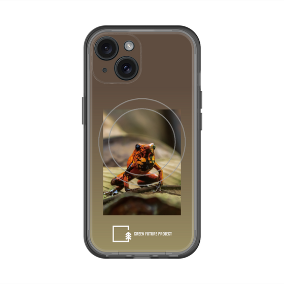 スリムプロテクションプレミアムケース with MagSafe［ Green Future Project - Poison-dart Frogs ］