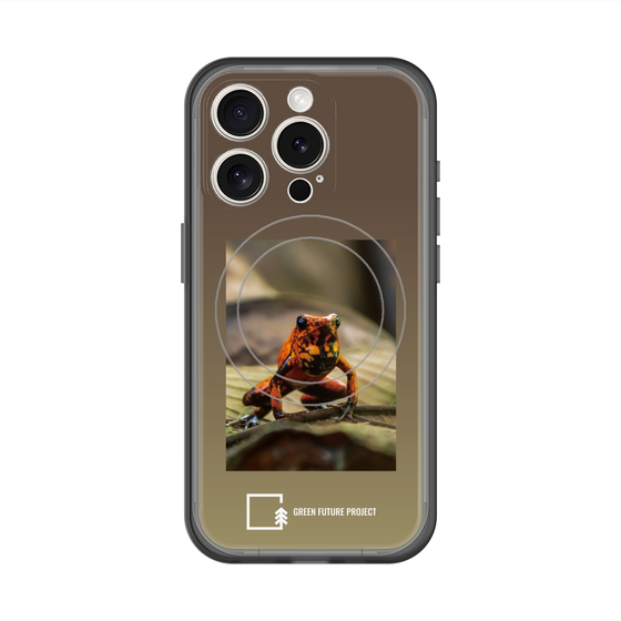 スリムプロテクションプレミアムケース with MagSafe［ Green Future Project - Poison-dart Frogs ］