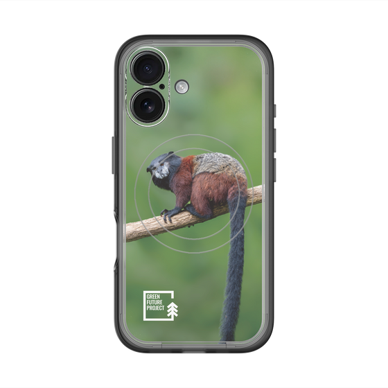 スリムプロテクションプレミアムケース with MagSafe［ Green Future Project - Saddle-backTamarin ］