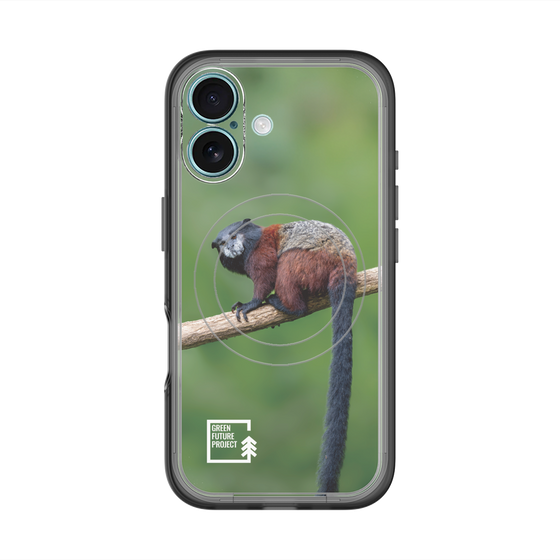 スリムプロテクションプレミアムケース with MagSafe［ Green Future Project - Saddle-backTamarin ］