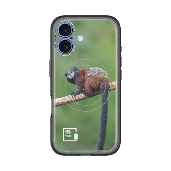 スリムプロテクションプレミアムケース with MagSafe［ Green Future Project - Saddle-backTamarin ］