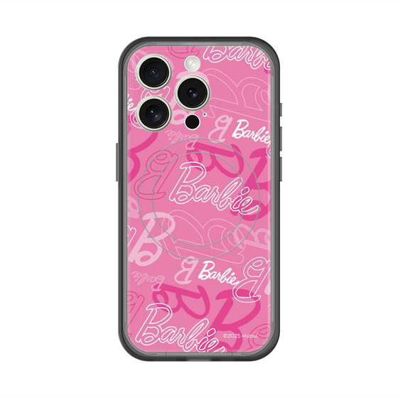 スリムプロテクションプレミアムケース with MagSafe［ Barbie - ロゴパターン1 ］