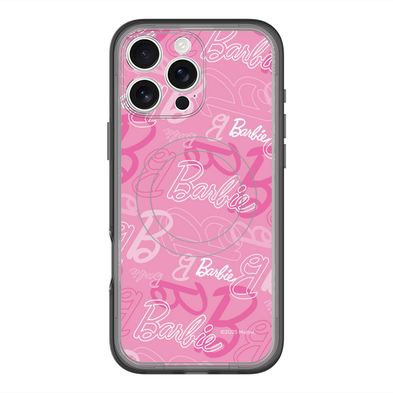 スリムプロテクションプレミアムケース with MagSafe［ Barbie - ロゴパターン1 ］