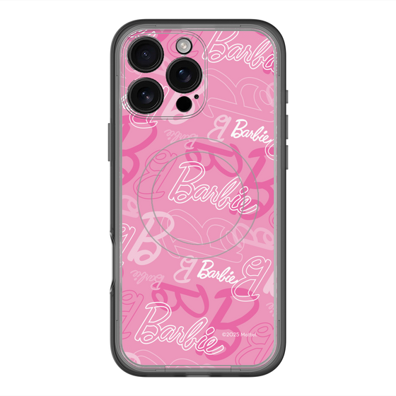 スリムプロテクションプレミアムケース with MagSafe［ Barbie - ロゴパターン1 ］