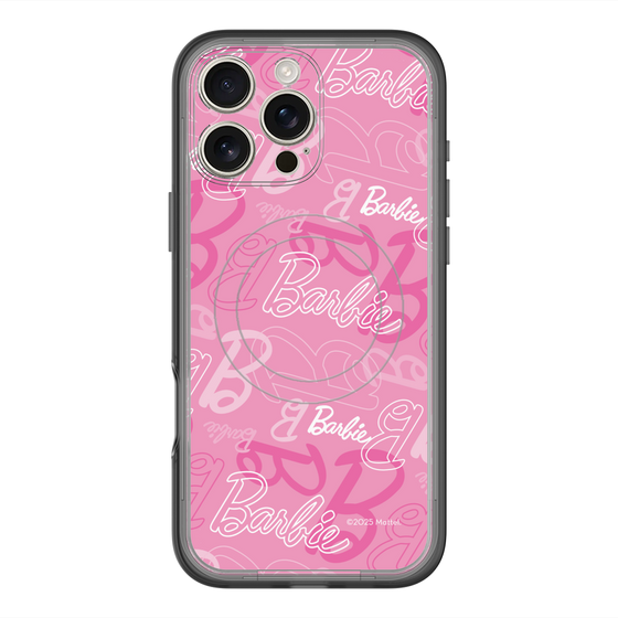 スリムプロテクションプレミアムケース with MagSafe［ Barbie - ロゴパターン1 ］