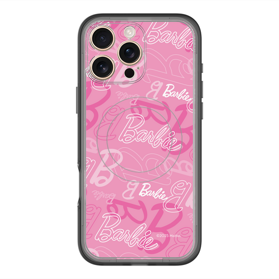 スリムプロテクションプレミアムケース with MagSafe［ Barbie - ロゴパターン1 ］